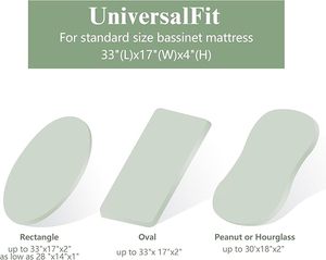 100% coton mousseline bébé couffin draps 3 Pack Ultra doux respirant <span class=keywords><strong>vert</strong></span> feuille imprimer infantile berceau <span class=keywords><strong>housse</strong></span> de matelas - Product Image 2
