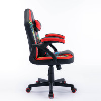 Siège de course ergonomique en cuir rouge de haute qualité, fauteuil de jeu Oem moderne à dossier bas
