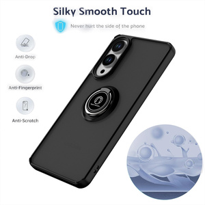 Funda Protectora para Teléfono con Soporte Giratorio de Metal Translúcido para <span class=keywords><strong>Tecno</strong></span> Spark 40 Pro 40C/Camon 30 Pro/<span class=keywords><strong>Pova</strong></span> 7 6 Pro/Pop 10, Cubierta Magnética - Product Image 6