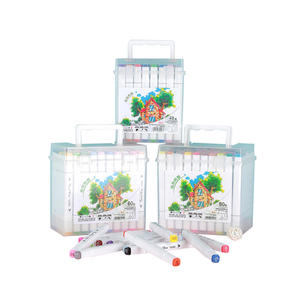 Ensemble de stylos marqueurs <span class=keywords><strong>à</strong></span> encre alcoolisée pour artistes <span class=keywords><strong>à</strong></span> double pointe, marqueurs feutres - Product Image 2