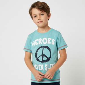 Camisetas de Manga Corta Casuales con Diseño Personalizado y Color Personalizado, 100% Algodón Jersey, Estampado Animal, para Niños de 5 a 12 Años, Ecológicas - Product Image 2