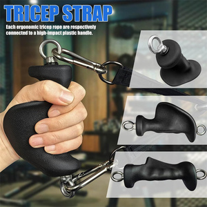 Upgraded Ergonomic Workout <strong>Triceps</strong> <strong>Rope</strong> Cable Attachments For Gym Tricep - Product Image 5