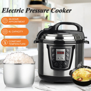 Cuisinière électrique à pression 6L en acier inoxydable, cuisson automatique, multifonctionnelle, pour faire mijoter des soupes et des bouillies - Product Image 5