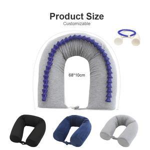 Oreiller de voyage en mousse à mémoire de forme flexible et léger, réglable, pour le soutien cervical de <span class=keywords><strong>la</strong></span> tête, pour <span class=keywords><strong>dormir</strong></span> en voiture, en avion - Product Image 2