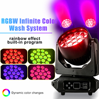 Avastron Prix Usine 19x15W RGB LED Wash Moving Head Zoom 15/24 Canaux DMX512 Contrôle Sonore Aluminium Pan/Tilt 540/270