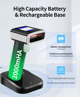 Jingxin USB COMS Escáner de código de barras Pistola de escaneo rápido Lector de código QR para inventario de tienda de supermercado