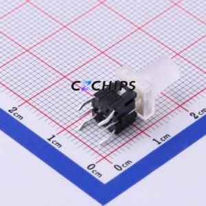 ML6-H2T2BQA Tactile Switch Through hole Component (THT) Switch Single Pole Single Throw Round Button 1.6N Through Hole - Product Image 1