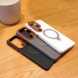 เคสโทรศัพท์มือถือหนังแบบแม่เหล็กทอเทคโนโลยีใหม่สำหรับ Samsung S26 S25 Ultra และ iPhone 17 16 Pro - Product Image 4