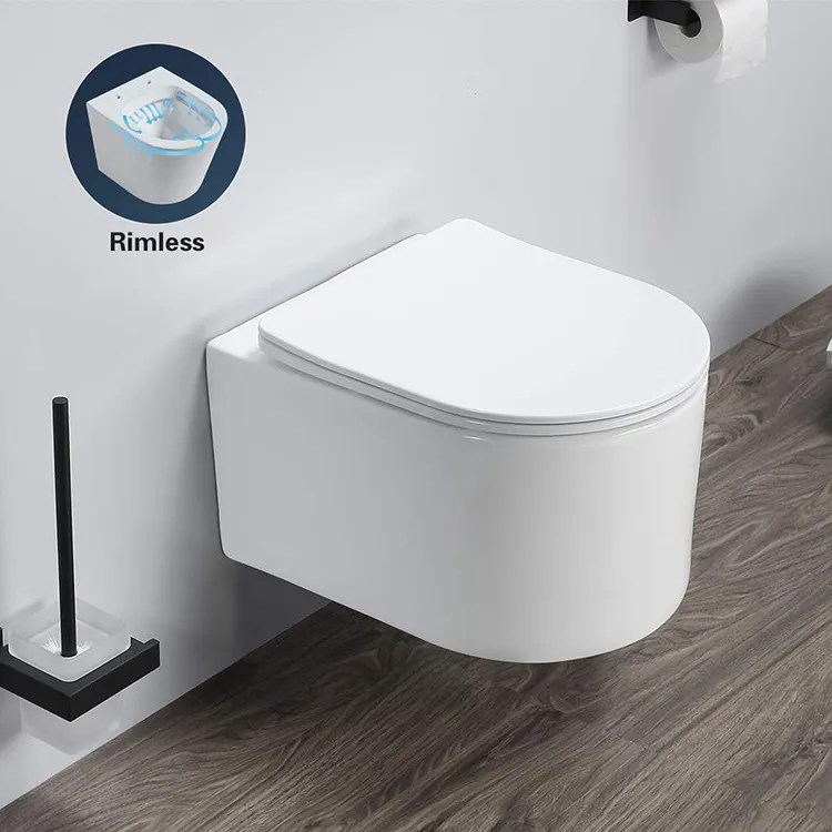 Design Turkish Bathroom Luxury Water Tank Wc Wall Hung 2022 Rimless Australian Toilet Bidet Set