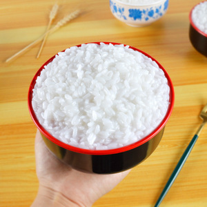 <b>Large</b>-sized food toy/storage <b>box</b>/prop for photography, featuring realistic rice and blue-and-white porcelain bowls. - Product Image 3