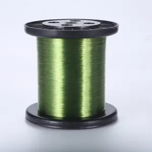 Customized green color roll package monofilament jackfish fishing line.