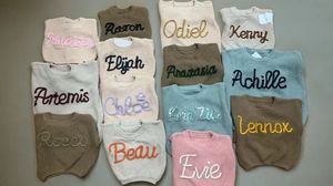 เสื้อสเวตเตอร์ถัก100% บูติค Rts เสื้อสเวตเตอร์ผ้าฝ้ายถักสีพื้นสำหรับเด็กวัยหัดเดินเสื้อสเวตเตอร์เฉพาะบุคคลสำหรับเด็ก - Product Image 6