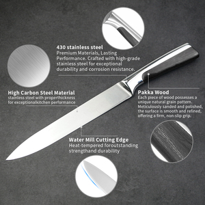 Set <span class=keywords><strong>di</strong></span> 14 <span class=keywords><strong>Coltelli</strong></span> da Cucina con Blocco in Legno, Set Professionale <span class=keywords><strong>di</strong></span> <span class=keywords><strong>Coltelli</strong></span> da Chef in Acciaio Inossidabile - Product Image 3
