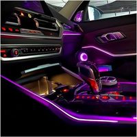 Lampe de console centrale à LED pour rétrofit, éclairage décoratif intérieur de voiture, compatible avec BMW Série 3/4 G20 G22 2020-2023