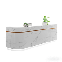 Bureau personnalisé tendance simple luxe marbre peint Réception Mobile Coffee Shop Comptoirs de caisse