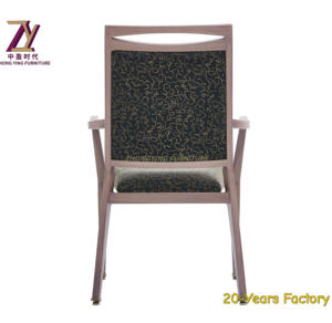 Chaise de loisirs/salle à manger pour ferme et hôtel avec accoudoirs en bois imité empilable et portable - Product Image 4