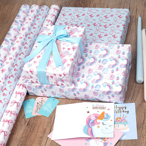 Large Size Pink Bow Wrapping Paper Creative Cartoon Wrap For Toy And Birthday Gifts - Product Image 1