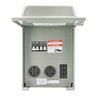 Panneau de prises électriques 125/250V 20/30/50 Ampères NEMA 14-50R pour système électrique de camping-car et panneau d'alimentation de camping