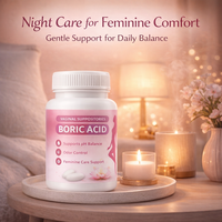 Suppositoires vaginaux à l'acide borique en marque privée Équilibre du pH Soins féminins Contrôle des odeurs Santé intime OEM ODM