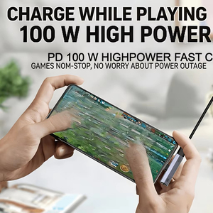 <span class=keywords><strong>Adaptateur</strong></span> audio HIFI 2-en-1 Type C vers 3,5 mm avec charge rapide PD 100W, <span class=keywords><strong>adaptateur</strong></span> stéréo USB-C pour smartphone et tablette - Product Image 6