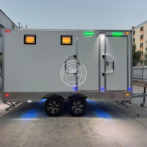 Baño Móvil de 2 Estaciones para Exteriores, Remolque con Baño, Cabina de Baño Portátil de Lujo VIP - Product Image 1