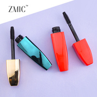 Tube vide de mascara brillant en plastique rouge, or, vert, contenant de sérum pour la croissance des cils, tube de gel pour sourcils de forme unique, vente en gros