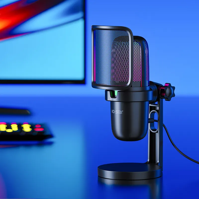 Draagbare Professionele Conferentie Usb Opname Bluetooth Podcast Mini Condensator Studio Draadloze Microfoon