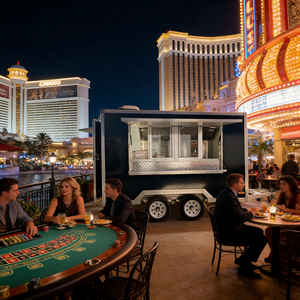 Camión de Comida Portátil de Acero Inoxidable con Cocina Completa, Remolque Moderno para Venta de Kebab - Product Image 3