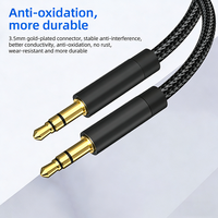 Câble audio premium 3,5 mm mâle-mâle pour autoradio, câble AUX 3,5 mm pour téléphone, MP3, MP4