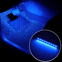 Décoration universelle, 4 pièces, bande lumineuse pour l'intérieur de la voiture, éclairage LED pour l'intérieur de la voiture, accessoires