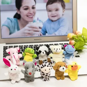 Factory Wholesale Full <strong>Hands</strong> Plush Baby Dolls <strong>Hand</strong> Finger <strong>Puppets</strong> Born Baby Finger Peluches Educational Story Animal Toys