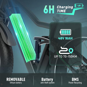 HITWAY <span class=keywords><strong>BK9</strong></span> 250W pour Vélo Électrique Tout-Terrain EU 48V 15Ah avec Batterie Samsung, Pneu Large 26'' et Moteur Arrière Brushless Certifié CE VTT - Product Image 5