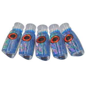 Lot d'appâts pour la pêche à la traîne, set de leurres pour attraper des poissons, yeux rouges, pailletés, ome marque, modèle - Product Image 3