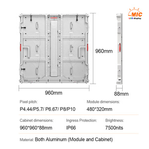Pantalla LED de Aluminio para Exteriores MICLED P5.7-P10 con Resistencia al Agua IP66 y Resolución 8K para Publicidad <span class=keywords><strong>Inmobiliaria</strong></span> en Dubái - Product Image 2