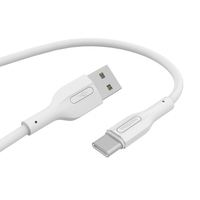 Câble USB Type-C Wopow WX03 blanc 1,2 m en cuivre étamé, charge rapide 3A, blindage tressé, gaine en PVC, garantie 12 mois, pour ordinateur