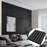Lames murales décoratives insonorisantes en noyer artisanal – Panneaux muraux acoustiques contemporains en bois