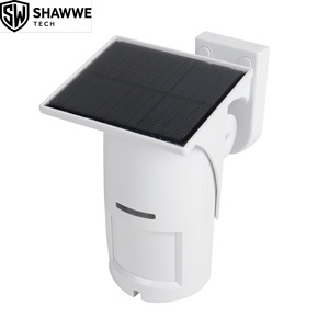Détecteur <span class=keywords><strong>de</strong></span> <span class=keywords><strong>mouvement</strong></span> PIR solaire sans fil extérieur, capteur d'alarme périmétrique étanche 433 MHz immunisé aux animaux domestiques - Product Image 2