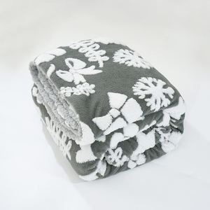 Manta Sherpa para sofá, microfibra premium y tacto suave, felpa y esponjosa, cálida y acogedora para sofá, sofá, cama, gris - Product Image 2