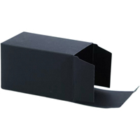 Boîtes d'emballage pour bijoux en kraft noir pour petites entreprises - Étui de présentation minimaliste avec logo