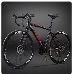 Bicicletta da Strada Leggera 700C con Doppi Freni a Disco, Bici da Corsa Antiscivolo per Pendolarismo Urbano e Ciclismo su Strada - Product Image 6