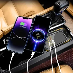 Station d'accueil pour voiture Vtear, hub de charge rapide Type-C, accessoires de décoration intérieure pour Volvo XC60 S60 V60 S90 <span class=keywords><strong>V90</strong></span> XC90 - Product Image 6