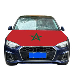 Vente en gros de housses de capot de voiture marocaine 120x150cm, technique d'impression numérique graphique drapeau résistant à l'usure et durable - Product Image 6