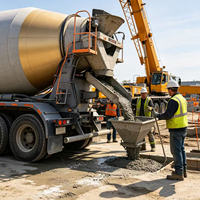 Cuve de mélange de béton à grand volume avec revêtement anti-usure pour le transport de béton sur longue distance