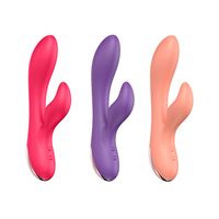 Vibrador Eléctrico de Doble Cabezal para Venta Directa, Recargable por USB, Impermeable IPX6, 10 Frecuencias, Estimulación de Pezones