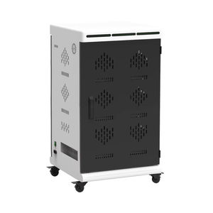 Armoire de charge pour tablettes et téléphones portables avec poignée métallique, porte à clé, design durable et écologique pour l'organisation centralisée des écoles - Product Image 4