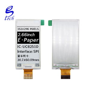 หน้าจอกระดาษอิเล็กทรอนิกส์ EPD ขนาด 2.66 นิ้ว 152*290 สีดำขาว ชิปไดรเวอร์ UC8251D อินเทอร์เฟซ SPI กำลังไฟต่ำ กระดาษอิเล็กทรอนิกส์ - Product Image 3