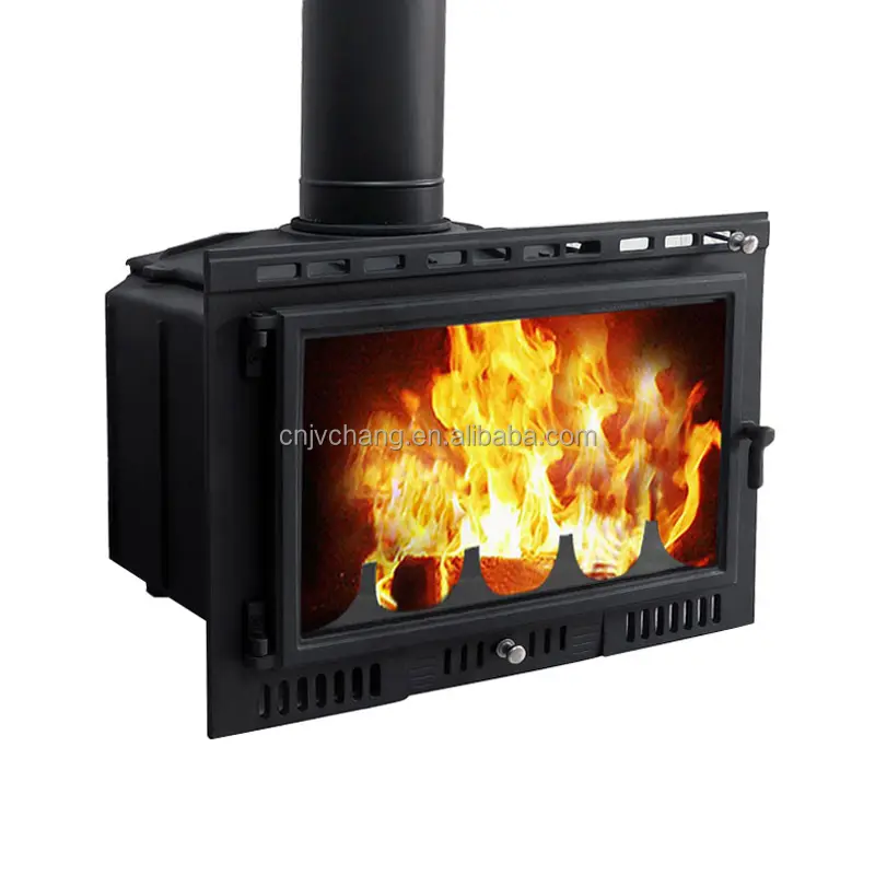 High Efficiency Cast Iron Indoor Wood Burning Stoves Fireplace Insert With Smokey Fireplace Tool Kits for Heating