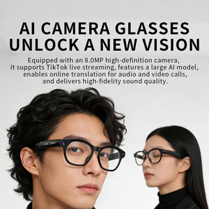 Lunettes Intelligentes CY03 avec Caméra 800W Pixels, Appels Audio, Enregistrement Vidéo Anti-Tremblement, Traduction en Temps Réel, Lunettes de Traduction IA Intelligentes - Product Image 1