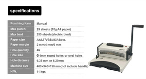 SG-C9028 A4 Kích Thước Của Nhãn Hiệu Cuộn Dây Chất Kết Dính Máy Xoắn Ốc Cuộn Dây Máy Tính Ràng Buộc Máy Tính Để Bàn Máy Tính Xách Tay Lỗ Đấm Và Ràng Buộc Máy - Product Image 6