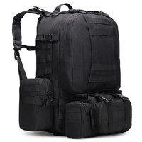 50L sac à dos tactique étanche 4 en 1 Molle Sport sac tactique randonnée en plein air escalade chargement pêche voyage sacs à dos pour ordinateur portable